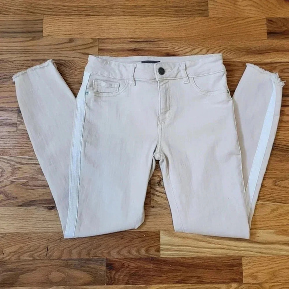 DL1961 Florence Cropped Mid Rise Instasculpt Skinny Tuxedo Jeans(25) - Picture 3 of 11